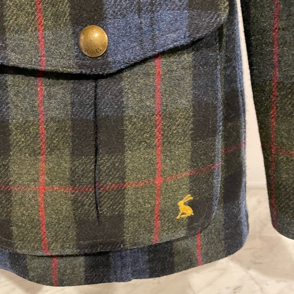 Joules Ladies Wool Plaid Fieldcoat - Picture 6 of 15